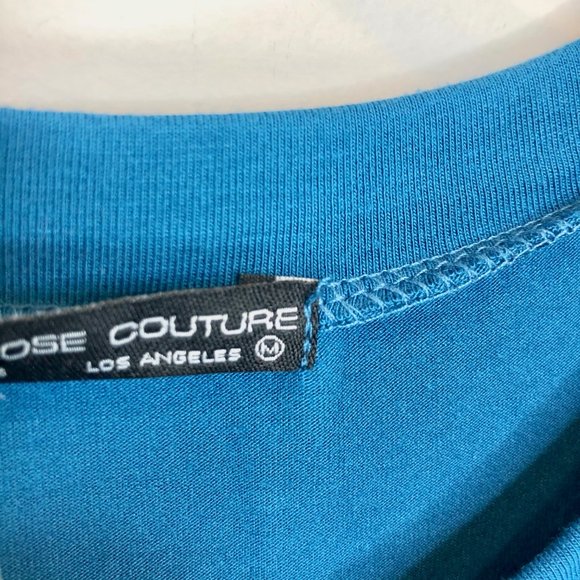Rock N' Rose Couture Blue Graphic Tank -NEW - Picture 3 of 8
